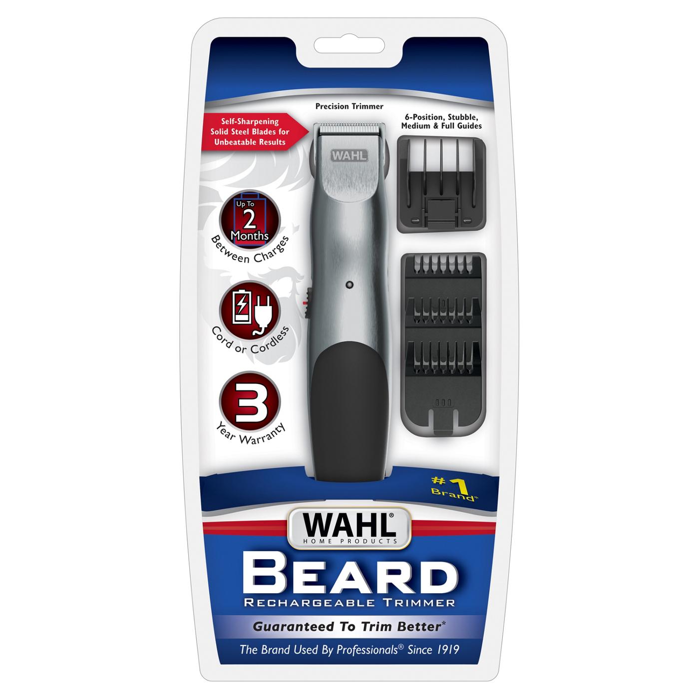 Wahl Cord/Cordless Rechargeable Beard Trimmer; image 1 of 10