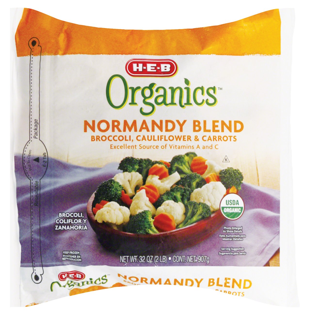 HEB Organics Normandy Blend Broccoli Cauliflower & Carrots Shop