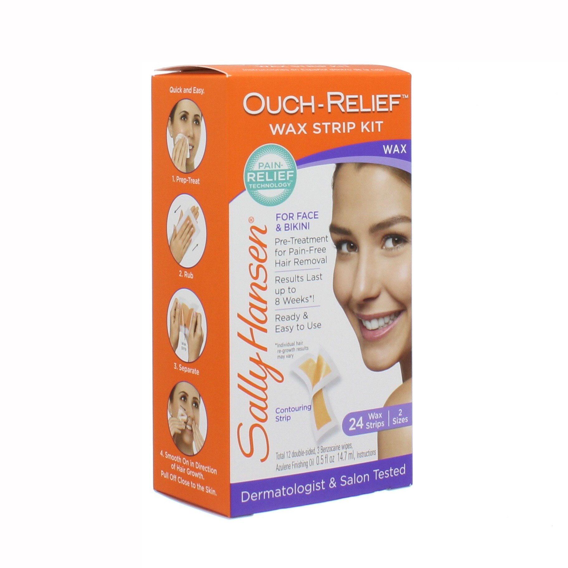 Sally Hansen Ouch-Relief Wax Strip Kit - Shop Shaving & Hair Removal at ...