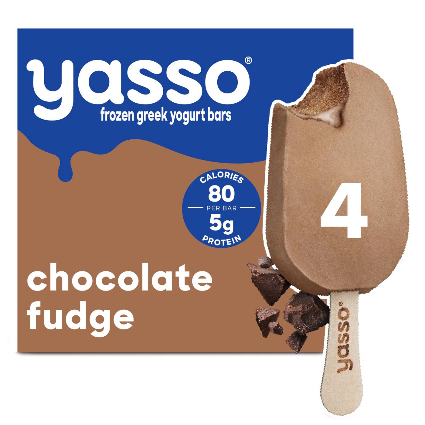 Yasso Chocolate Fudge Frozen Greek Yogurt Bars; image 2 of 8