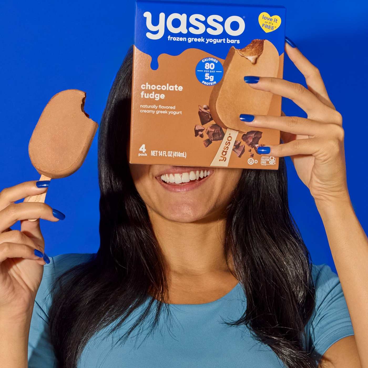 Yasso Chocolate Fudge Frozen Greek Yogurt Bars; image 3 of 8