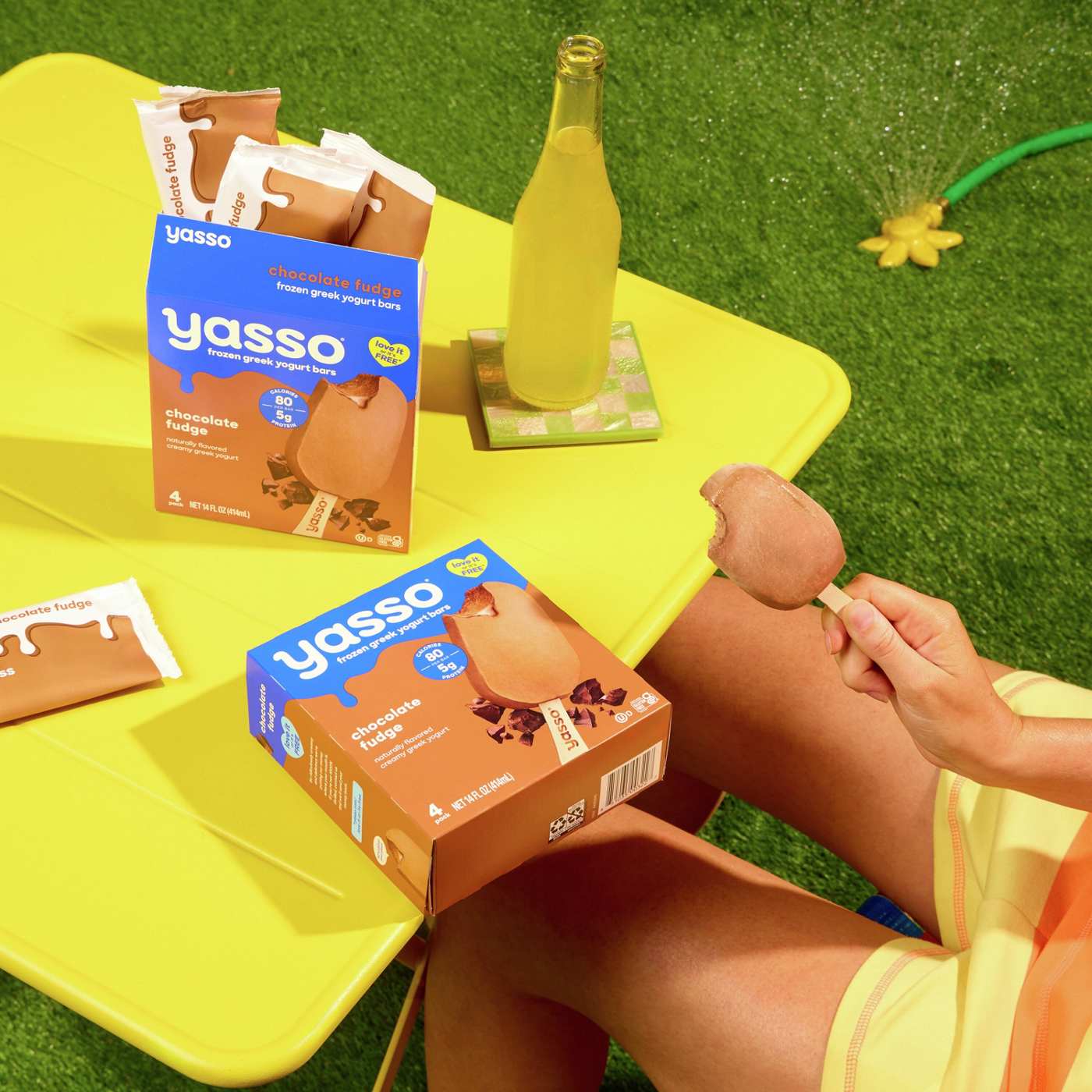 Yasso Chocolate Fudge Frozen Greek Yogurt Bars; image 5 of 8