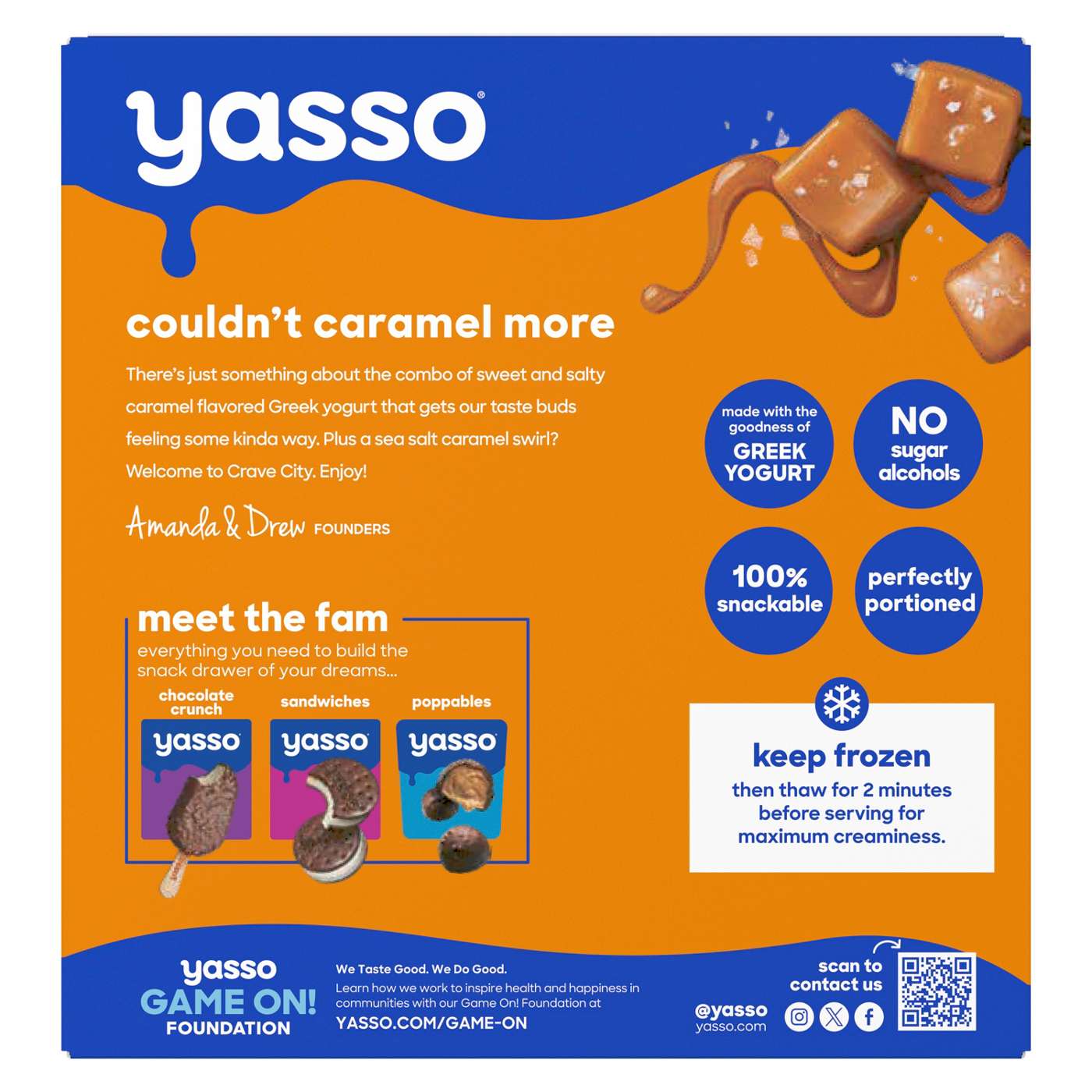 Yasso Sea Salt Caramel Frozen Greek Yogurt Bars; image 2 of 8