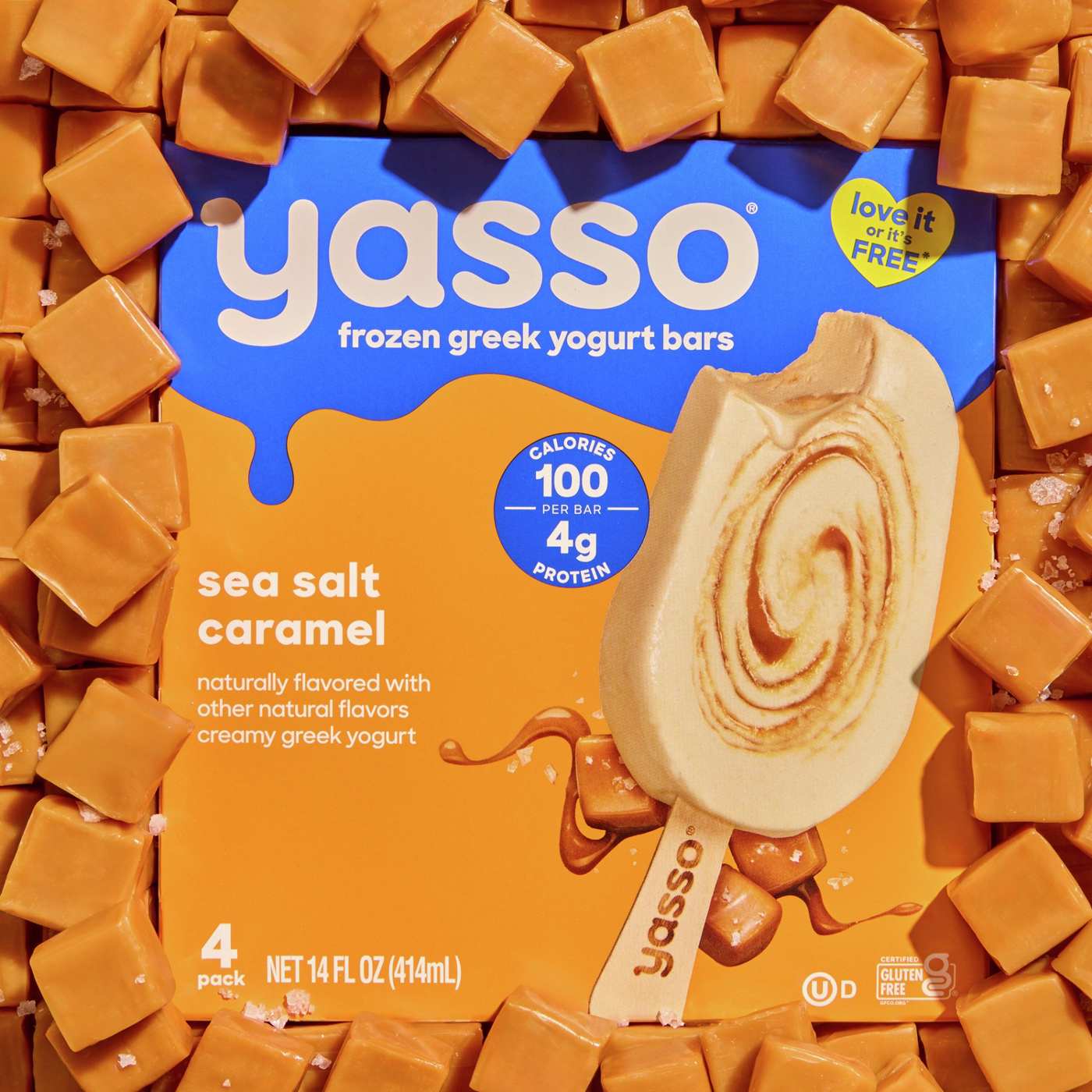 Yasso Sea Salt Caramel Frozen Greek Yogurt Bars; image 6 of 8