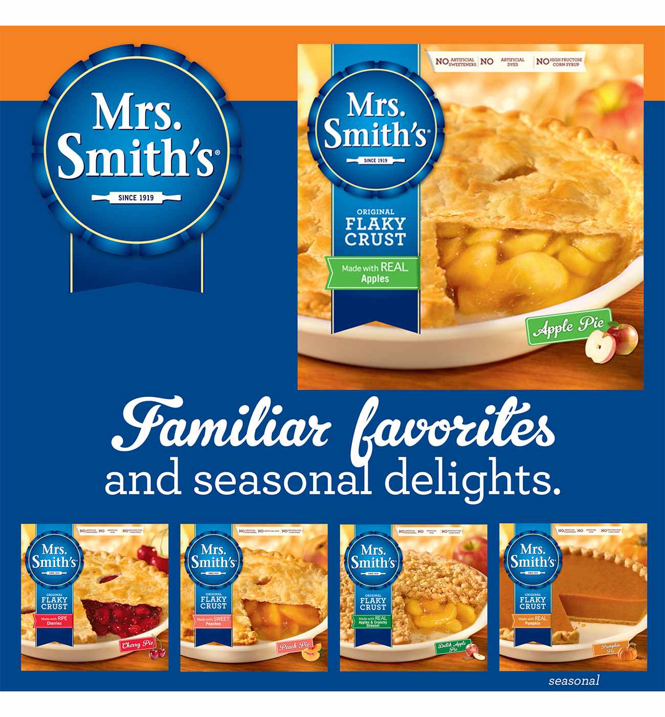 Mrs. Smith's Frozen Original Flaky Crust Apple Pie; image 2 of 10