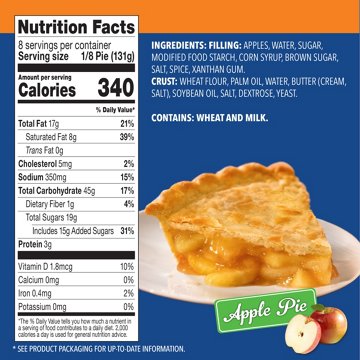 Mrs. Smith's Frozen Original Flaky Crust Apple Pie, 37 oz