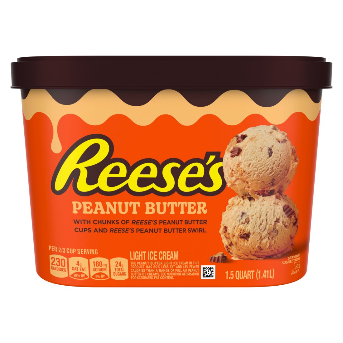 Reese's Peanut Butter Light Ice Cream with Reese's Peanut Butter