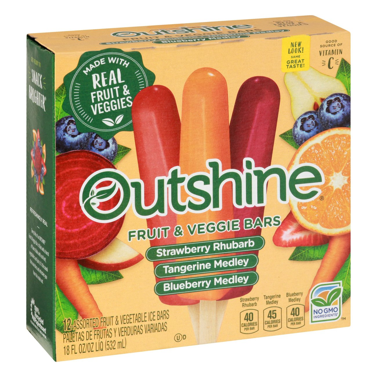 Outshine Fruit & Veggie Bars Variety Pack Shop Bars & pops at HEB