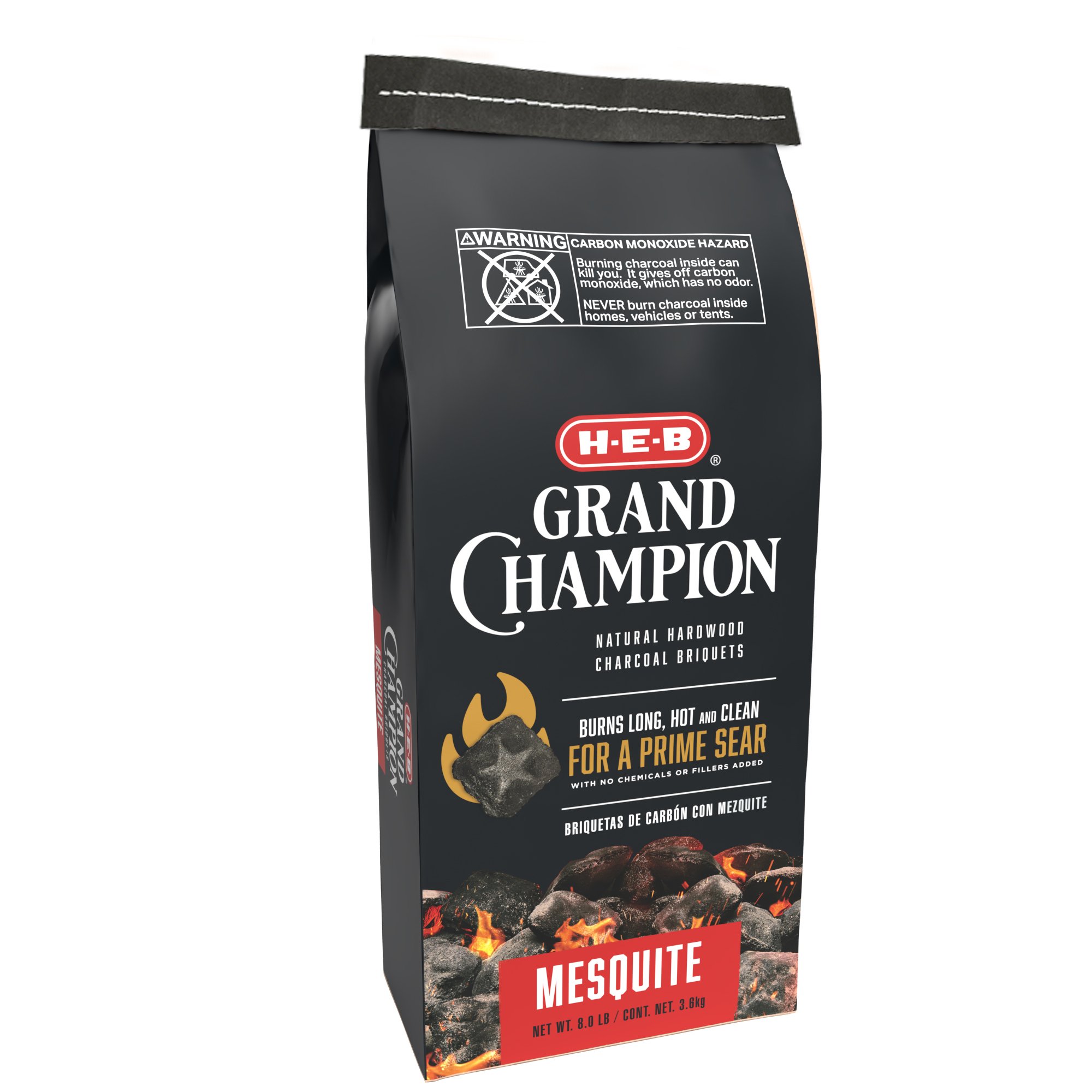 H-E-B Grand Champion Mesquite Charcoal Briquets - Shop Charcoal