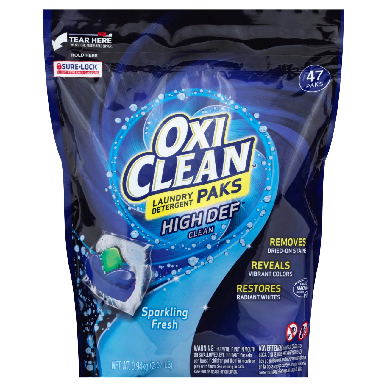 OxiClean Sparkling Fresh HE Laundry Detergent Paks - Shop Detergent At ...