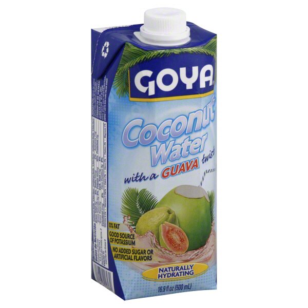 Goya Coconut Water with a Guava Twist Shop Coconut Water at HEB