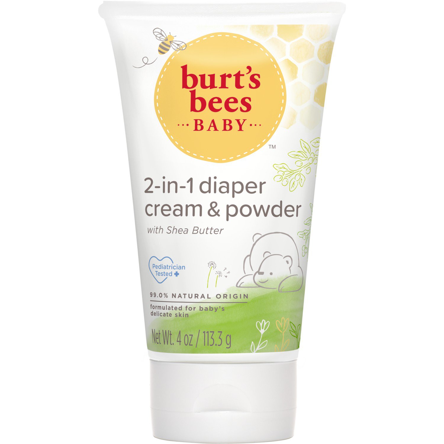 Burt's Bees Baby Bee 2-in-1 Diaper Cream And Baby Powder - Shop Lotion ...