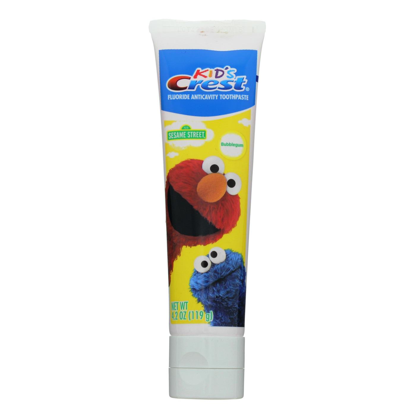 Crest Kid's Sesame Street Bubblegum Toothpaste; image 1 of 2