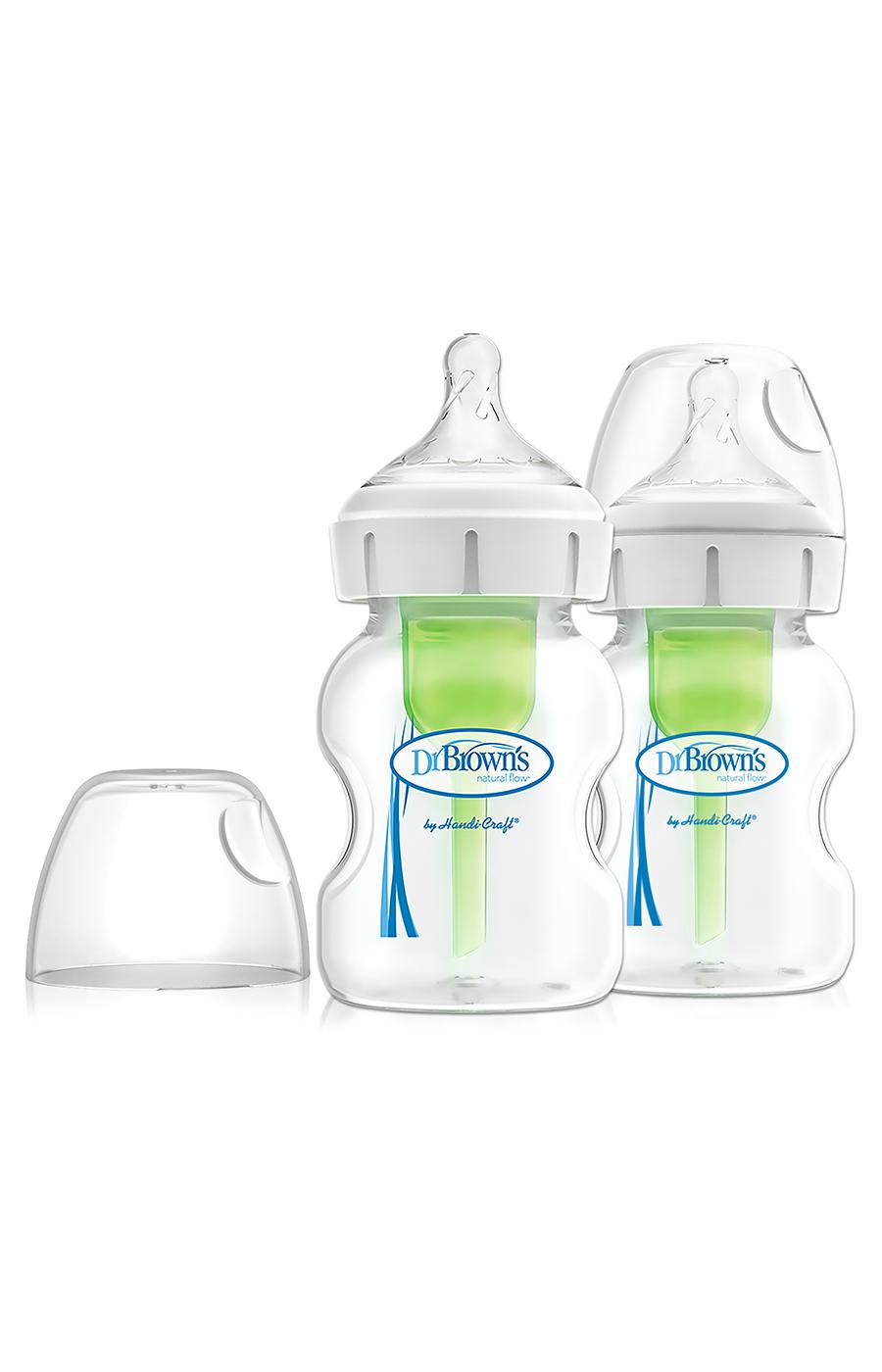 Dr. Brown's Options+ Anti-Colic Wide-Neck 5 oz Bottles; image 2 of 2