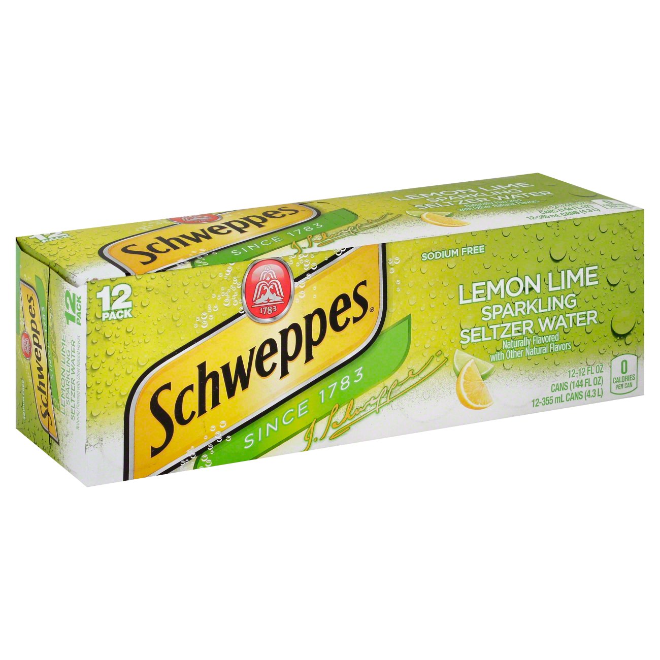 Schweppes Lemon Lime Sparkling Seltzer Water Shop Water at HEB
