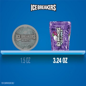 Ice Breakers Ice Cubes Arctic Grape Sugar Free Chewing Gum, 40 pc