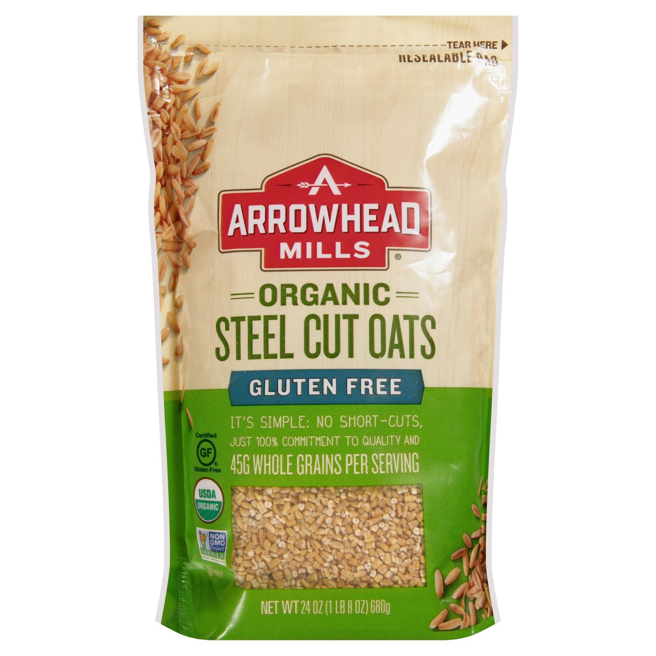 Arrowhead Mills Gluten Free Steel Cut Oats Hot Cereal - Shop Oatmeal