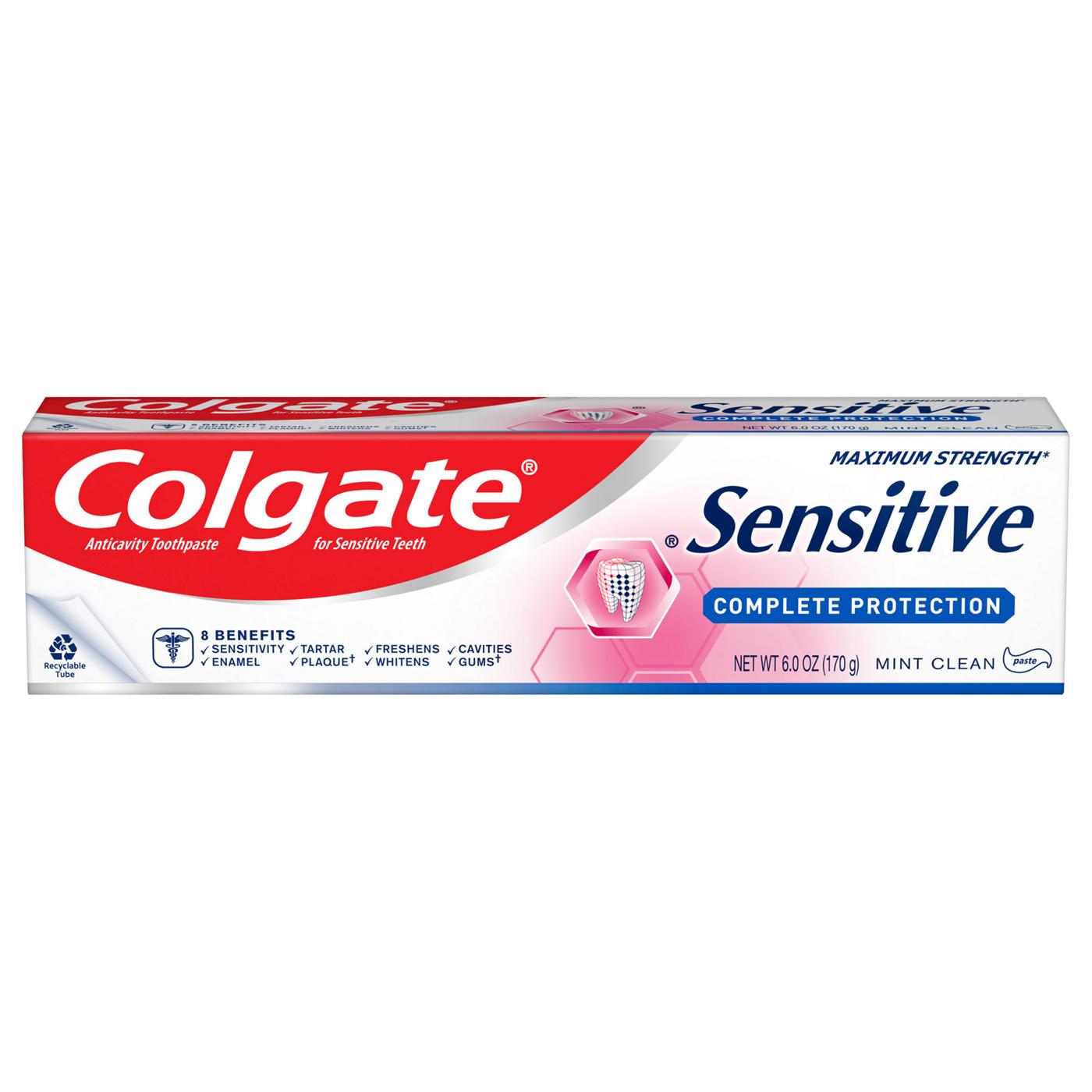 Colgate Sensitive Complete Protection Anticavity Toothpaste - Mint Clean; image 1 of 3