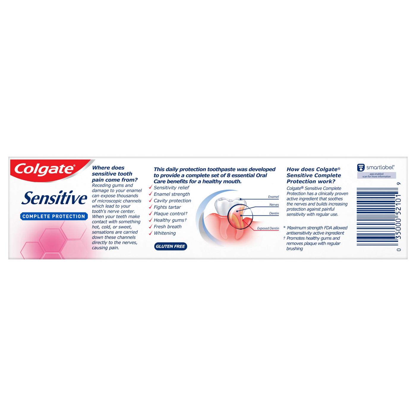 Colgate Sensitive Complete Protection Anticavity Toothpaste - Mint Clean; image 3 of 3