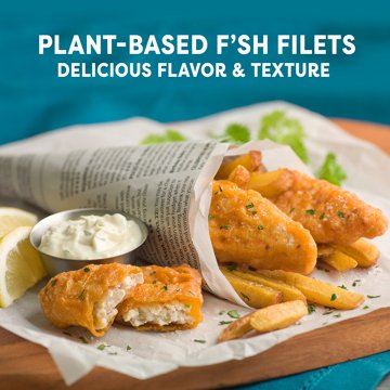 Gardein Vegan Frozen Golden Plant-Based Fishless Filets, 10.1 oz