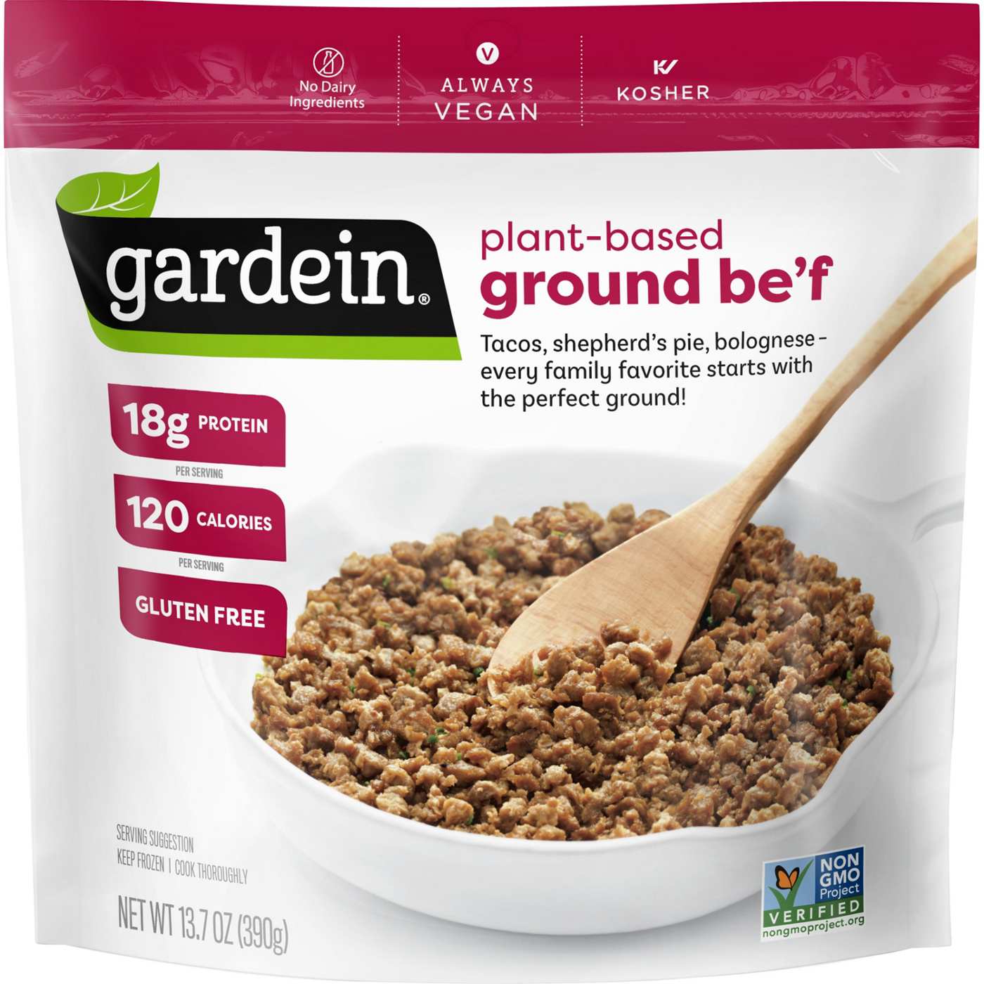 Gardein Vegan Frozen GlutenFree PlantBased Ground Be'f Crumbles