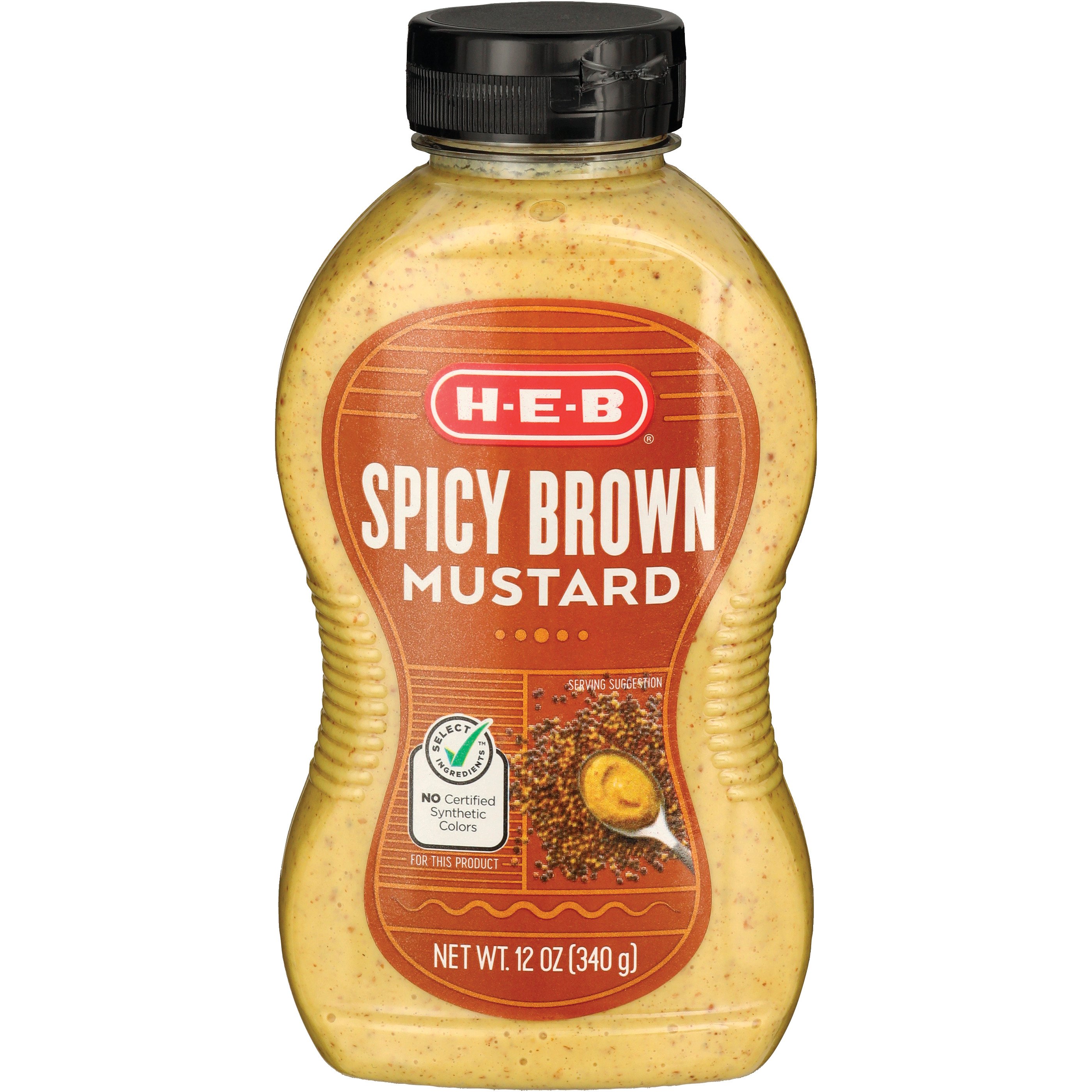 H-E-B Select Ingredients Spicy Brown Mustard - Shop Mustard At H-E-B