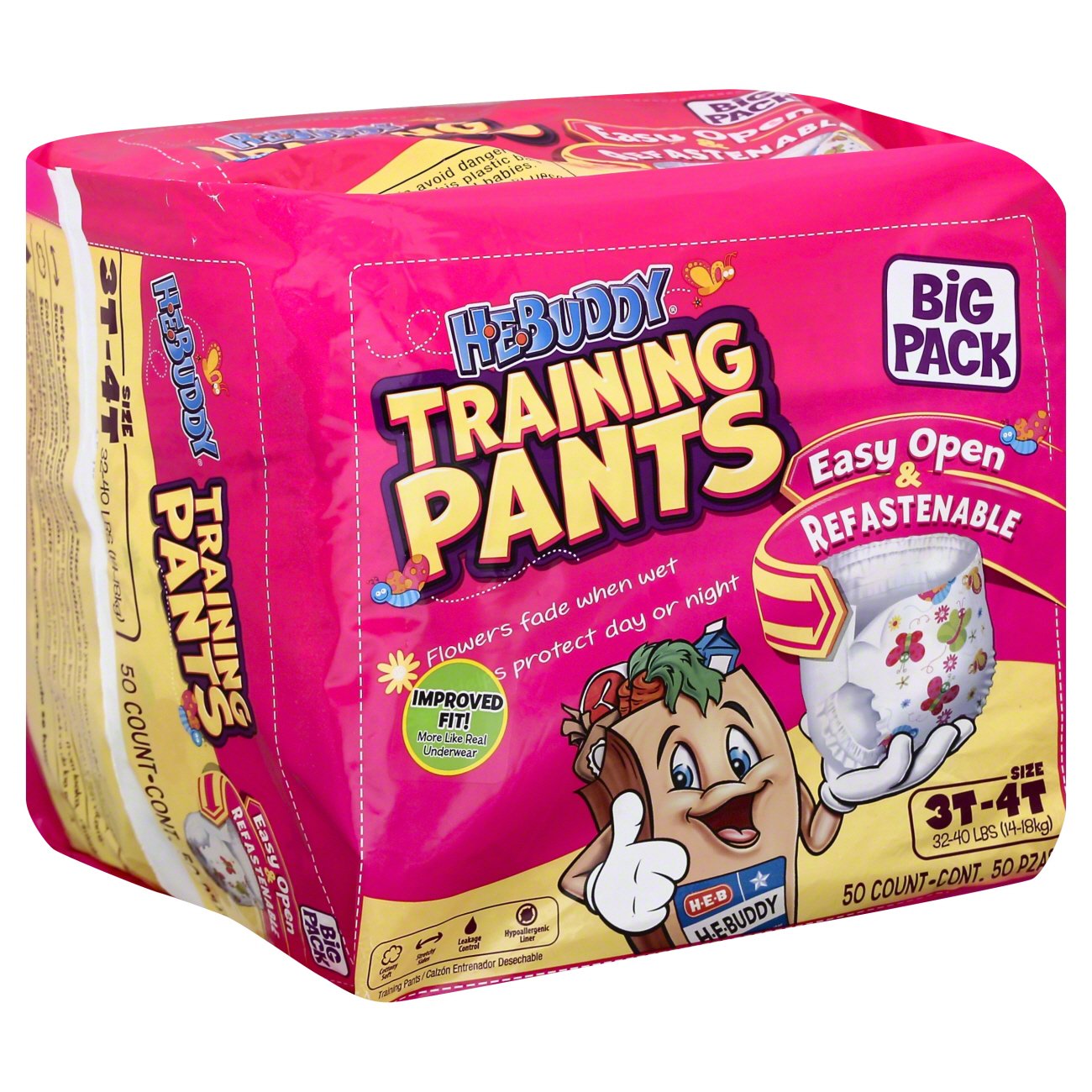 HEBuddy Big Pack Girls Training Pants 3T & 4T Shop Training Pants