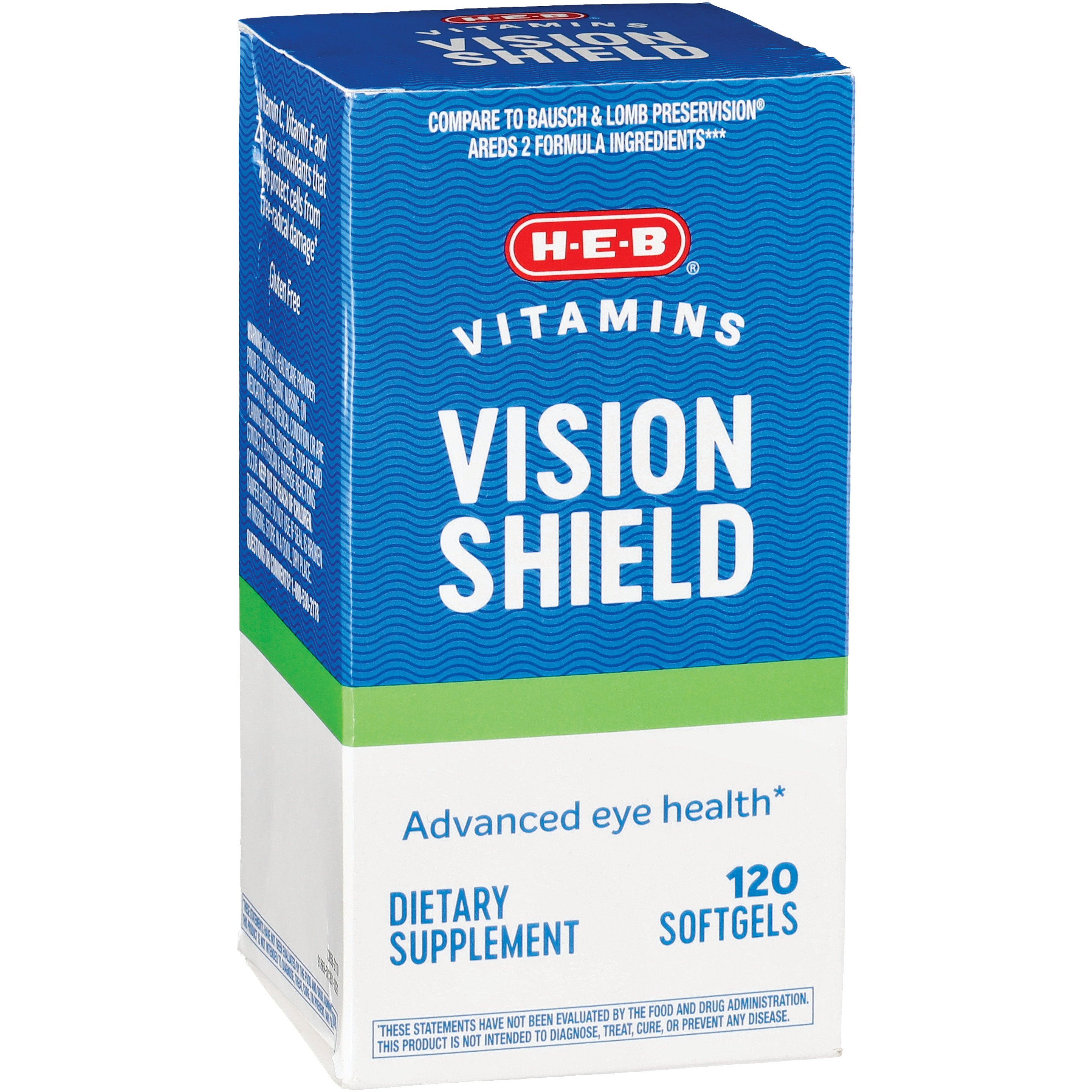 HEB Vitamins Vision Shield Softgels Shop Antioxidants at HEB