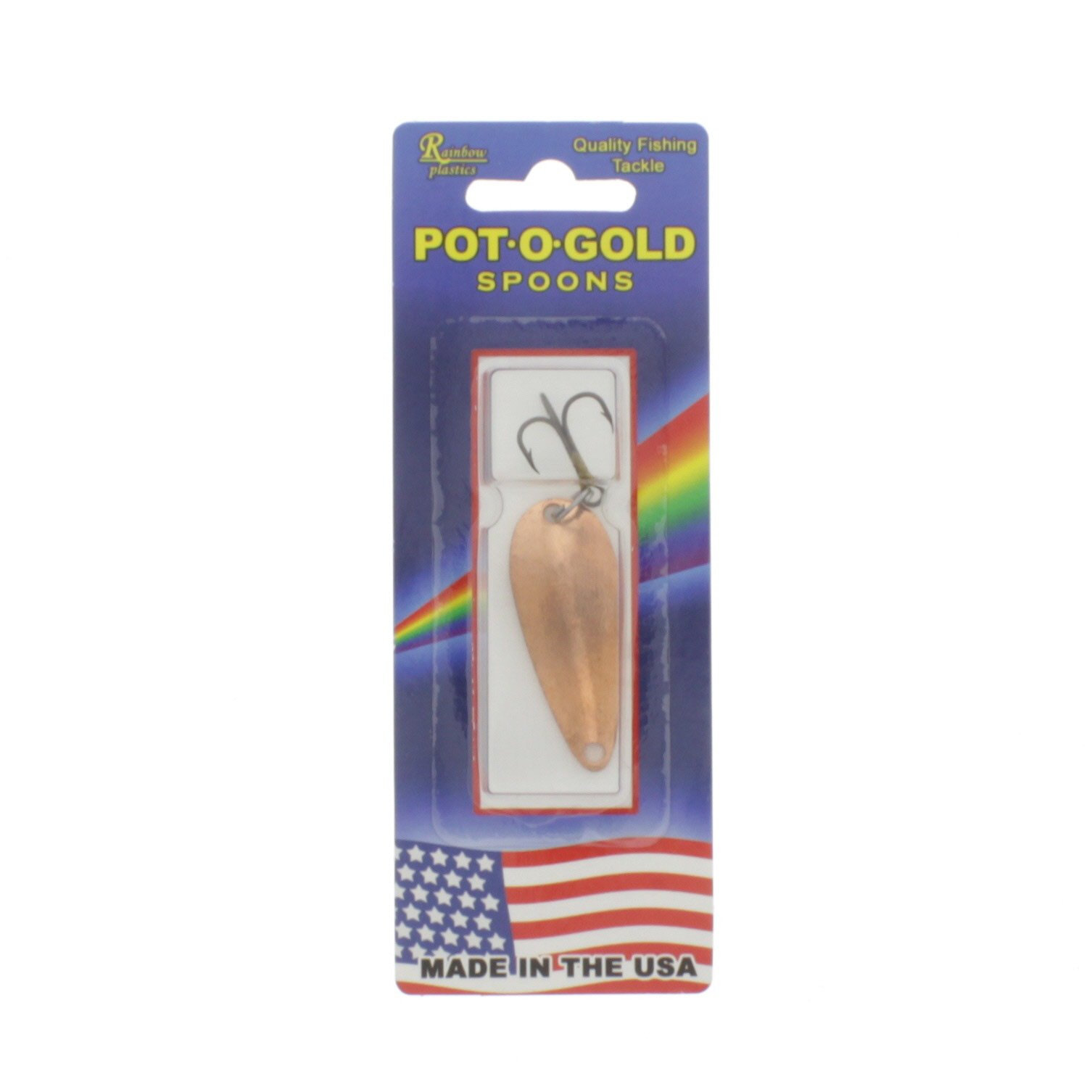 Rainbow Plastics PotOGold Spoons Lure, 1/4oz Copper Shop Fishing at