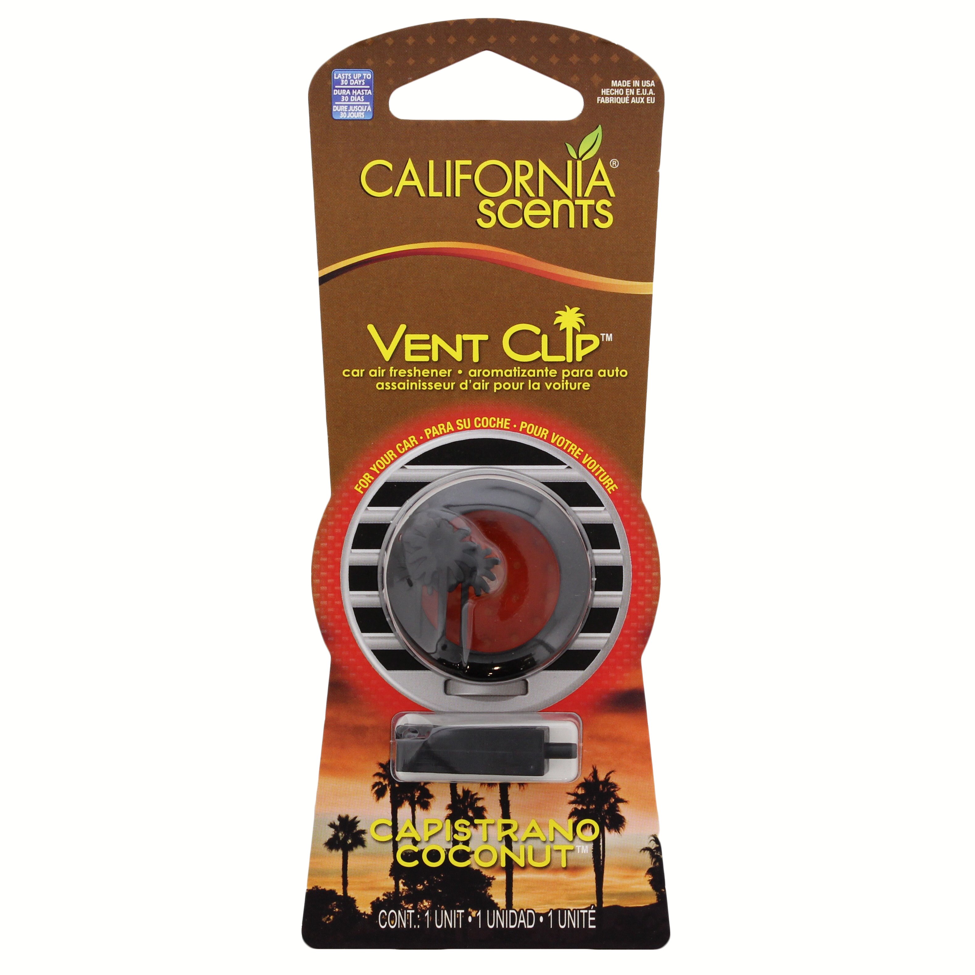 California Scents Capistrano Coconut Vent Clip Air Freshener Shop