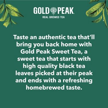 Gold Peak Sweetened Black Iced Tea 6 pk Bottles, 16.9 oz