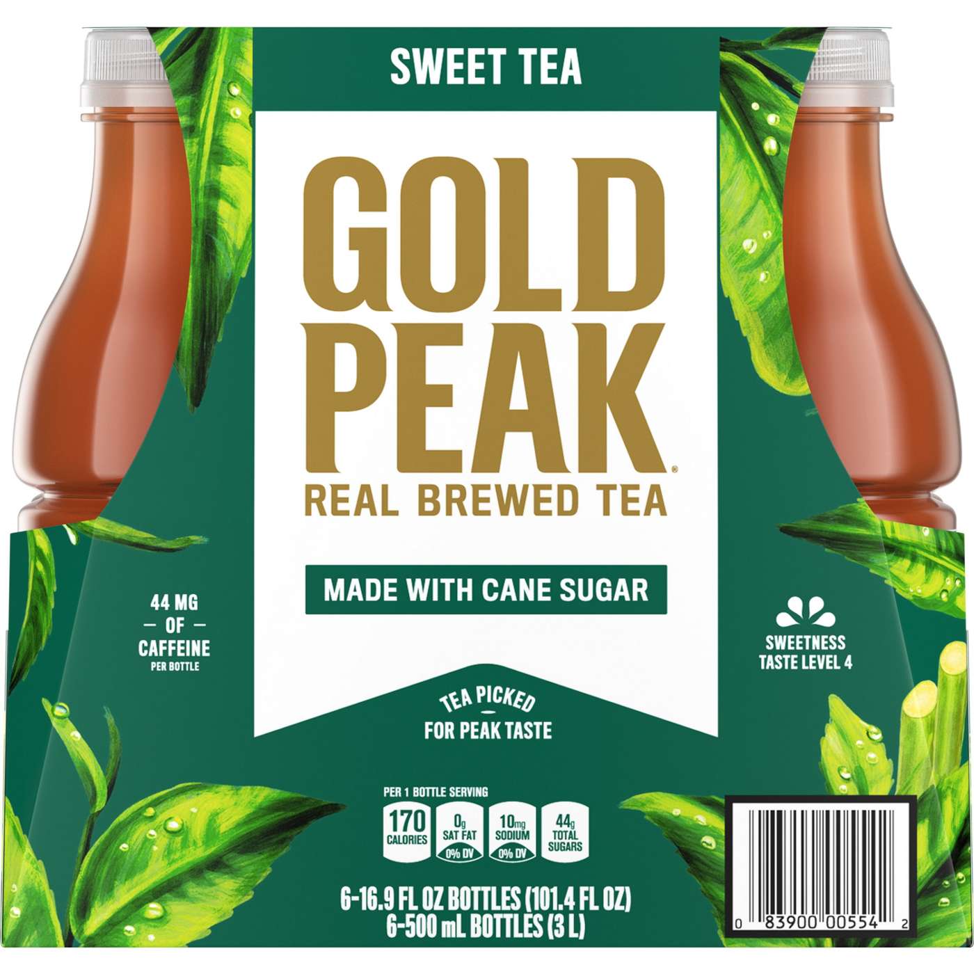 Gold Peak Sweetened Black Iced Tea 6 pk Bottles; image 1 of 7