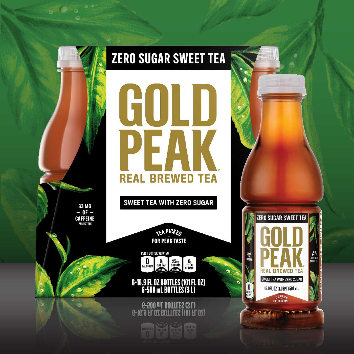 Gold peak Gold Peak Zero Sugar Sweet 6 Pack Bottles; image 2 of 2