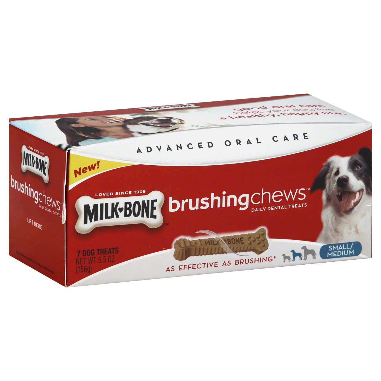 MilkBone Brushing Chews Daily Small/Medium Dental Dog Treats Shop