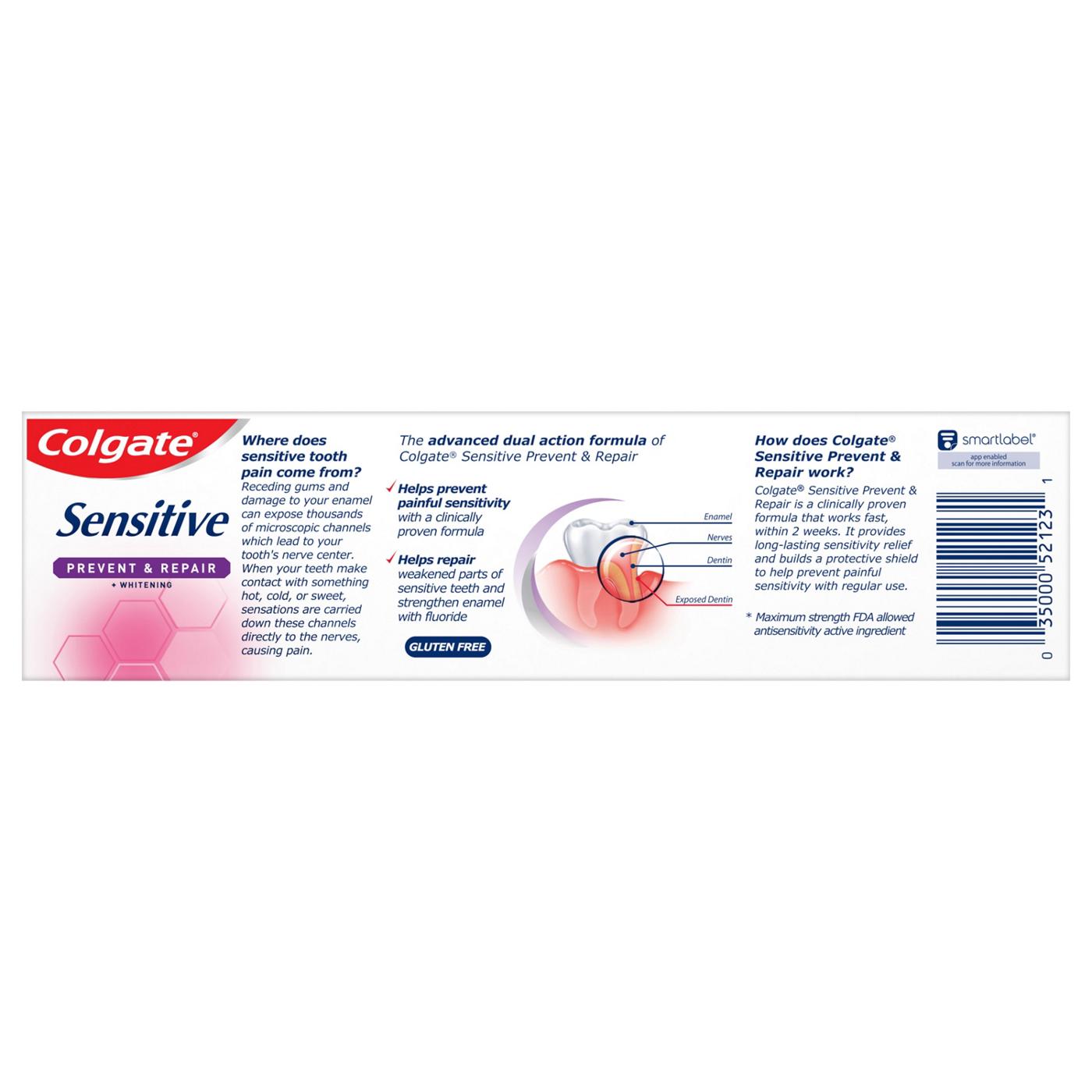 Colgate Sensitive Prevent & Repair Anticavity Toothpaste - Gentle Mint; image 3 of 3
