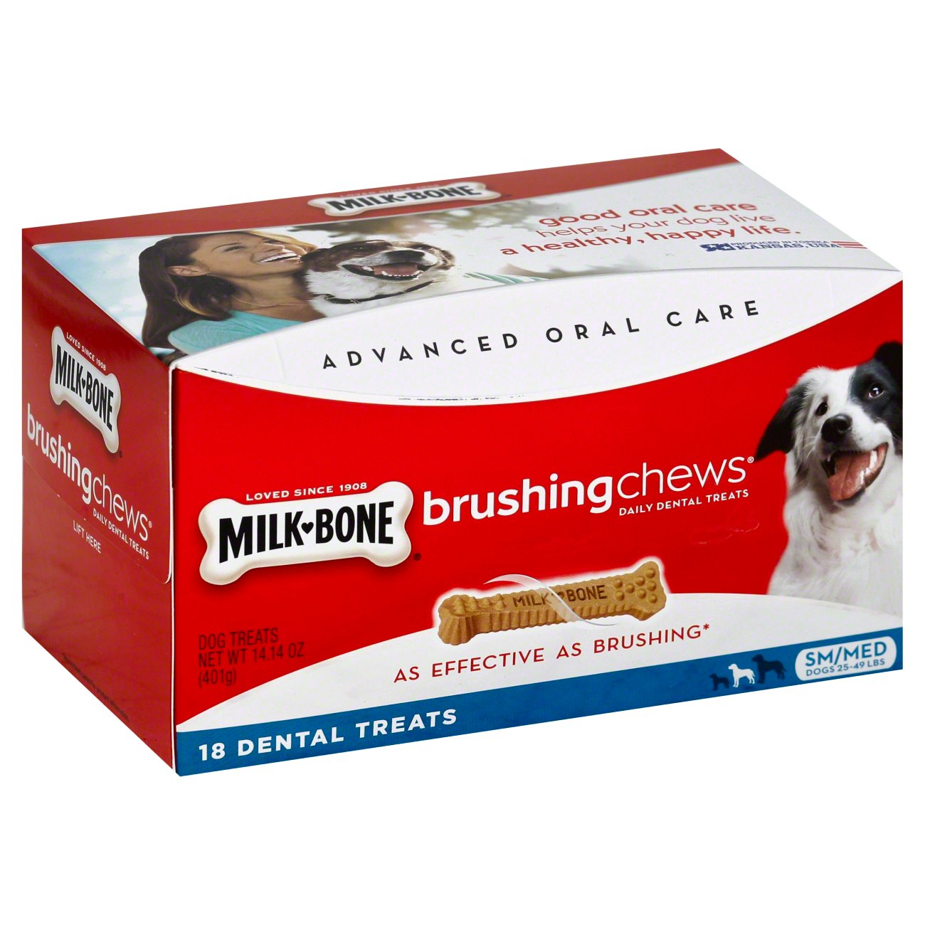 MilkBone Brushing Chews Daily Small/Medium Dental Dog Treats Shop