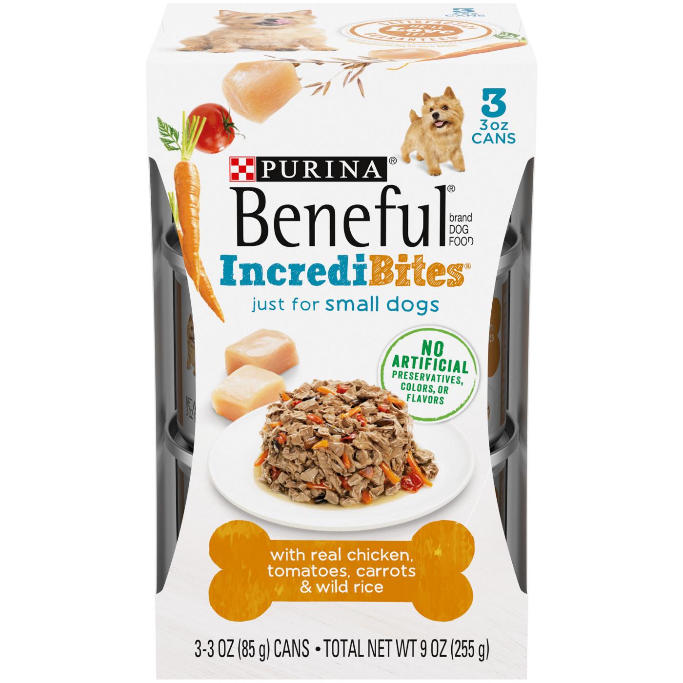 Beneful Purina Beneful Small Breed Wet Dog Food With Gravy, IncrediBites with Real Chicken; image 1 of 8