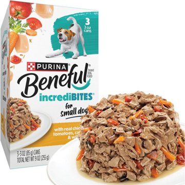 Beneful Small Breed Wet Dog Food in Gravy, IncrediBites With Real Chicken