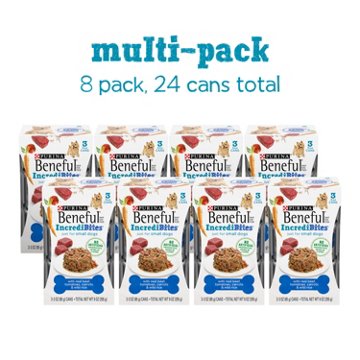 Beneful Purina Small Breed Wet Dog Food With Gravy, IncrediBites with Real Beef