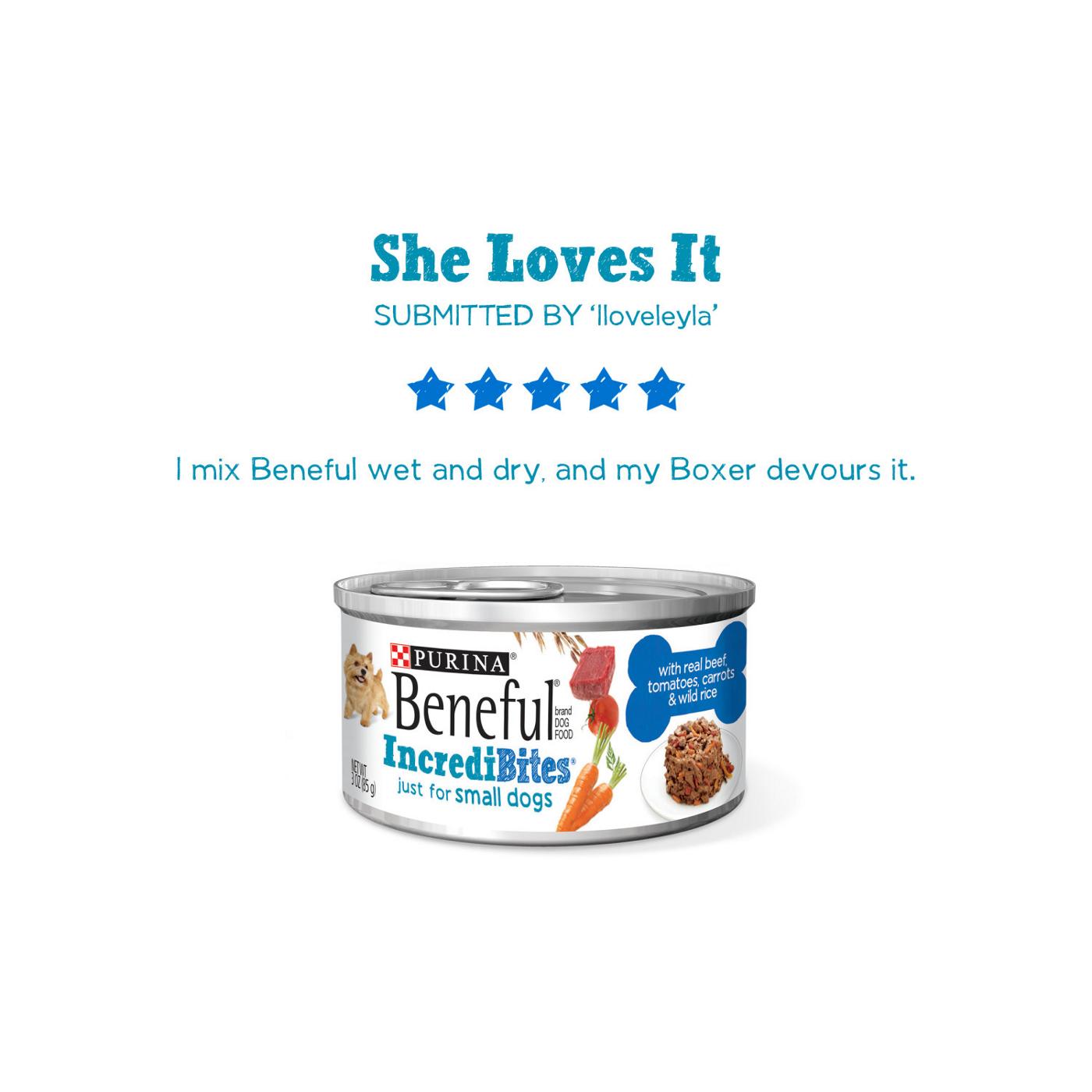 Purina Beneful Small Breed Wet Dog Food With Gravy, IncrediBites with Real Beef; image 4 of 8