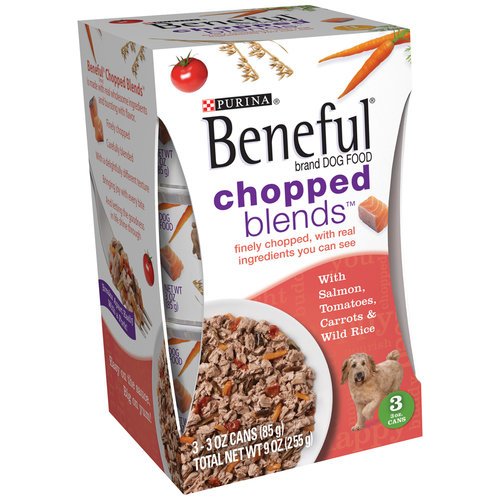 Beneful Chopped Blends With Salmon, Tomatoes, Carrots and Wild Rice Dog