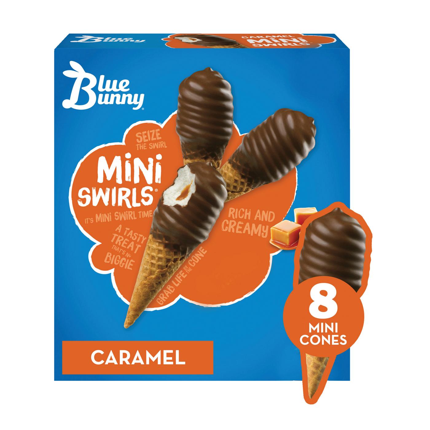 Blue Bunny Mini Swirls Caramel Ice Cream Cones; image 1 of 2