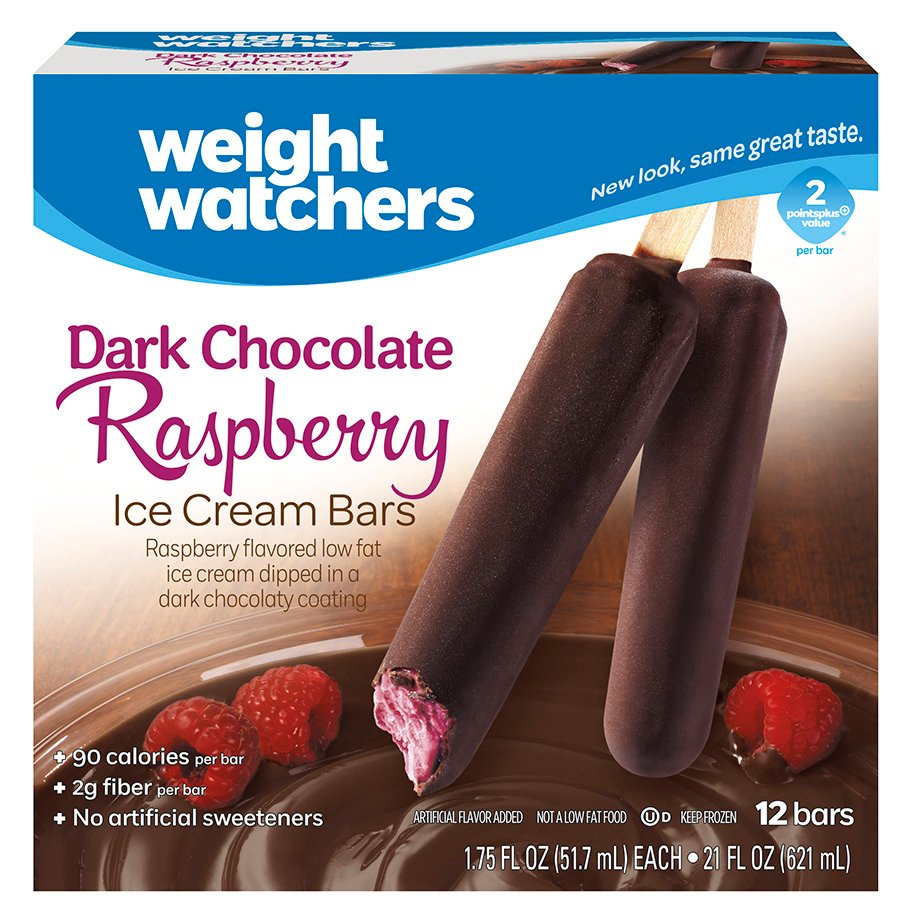 Weight Watchers Dark Chocolate Raspberry Ice Cream Bars Shop Bars