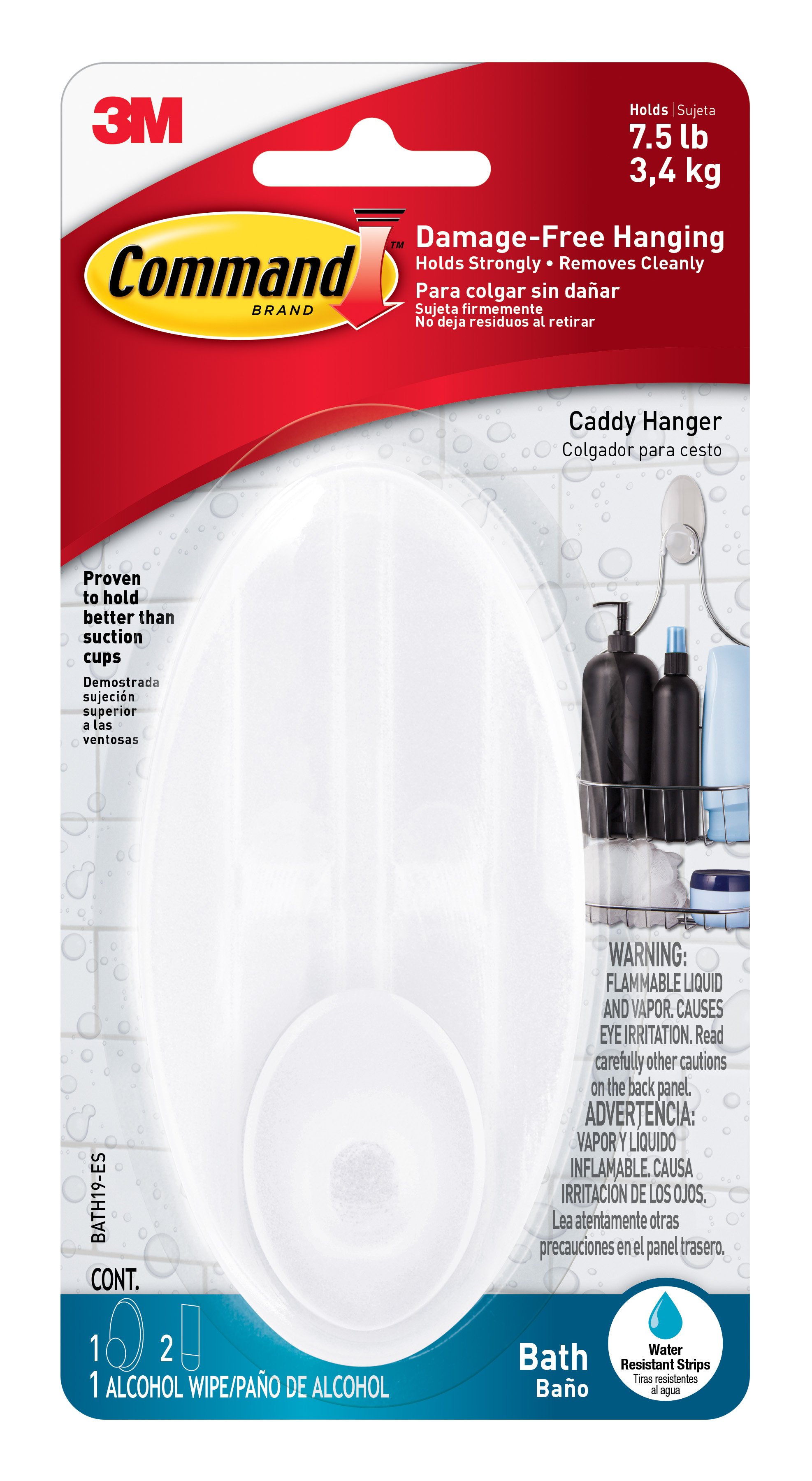 Command Shower Caddy Hanger Bath Hook - Shop Hooks & Picture Hangers at ...