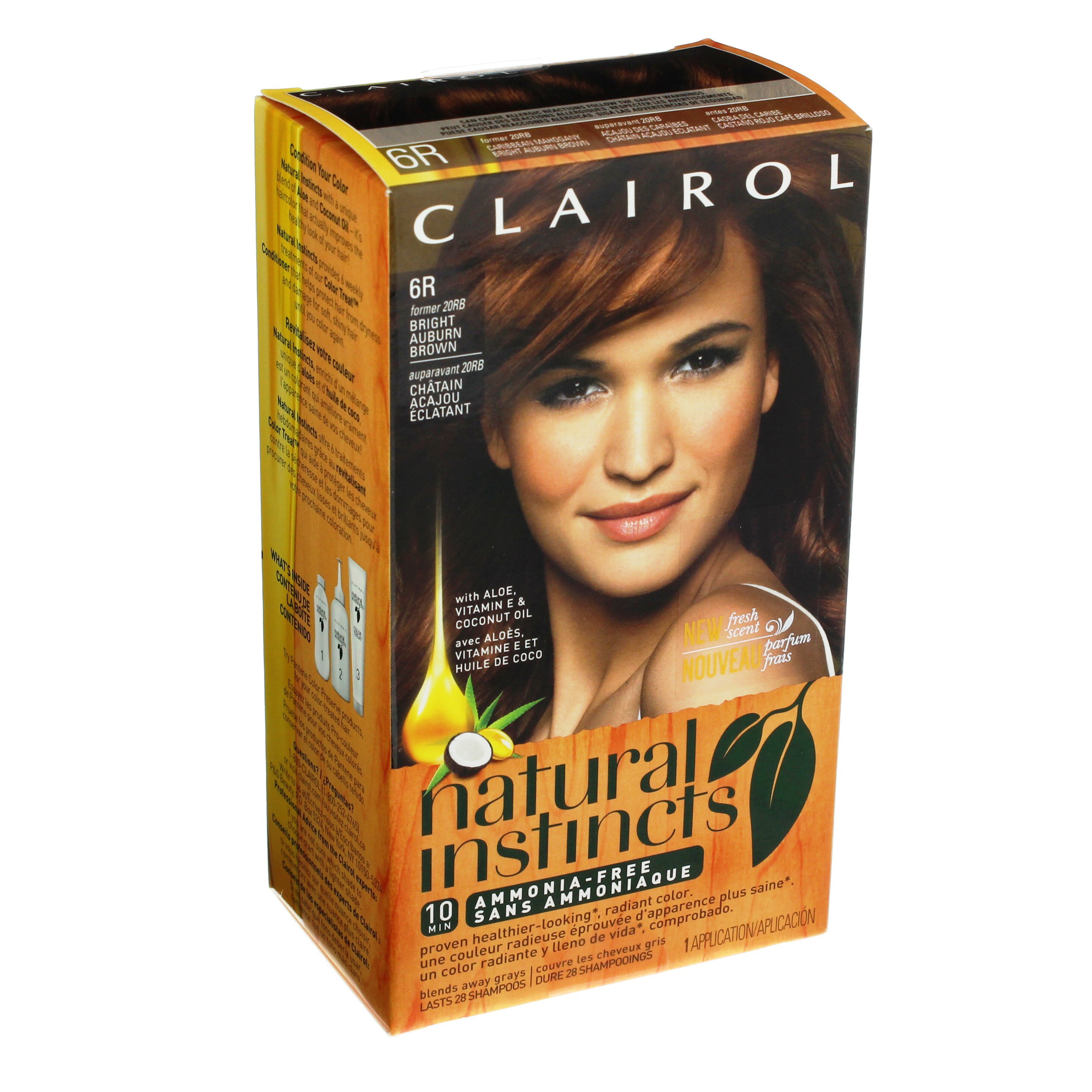 Clairol Natural Instincts 6R Bright Auburn Brown - Shop at H-E-B