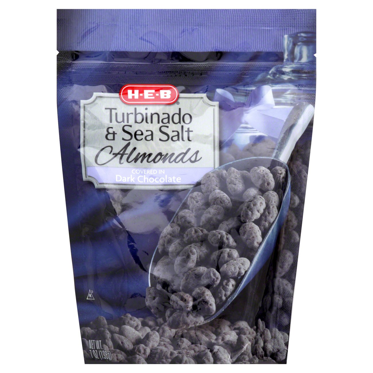 HEB Turbinado & Sea Salt Almonds Covered In Dark Chocolate Shop Candy at HEB