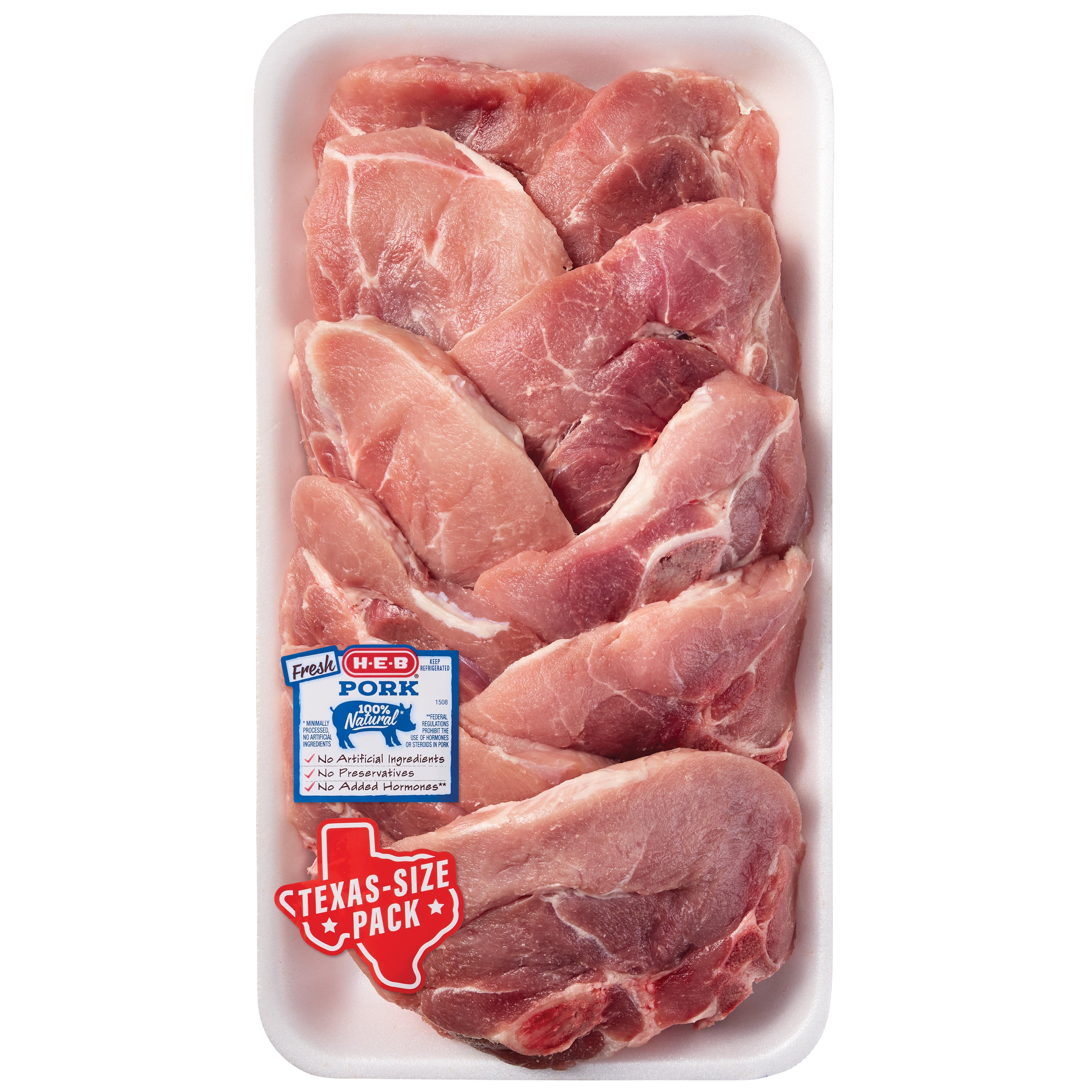 H-E-B Pork Sirloin Chops Bone-In, Club Pack - Shop Pork At H-E-B