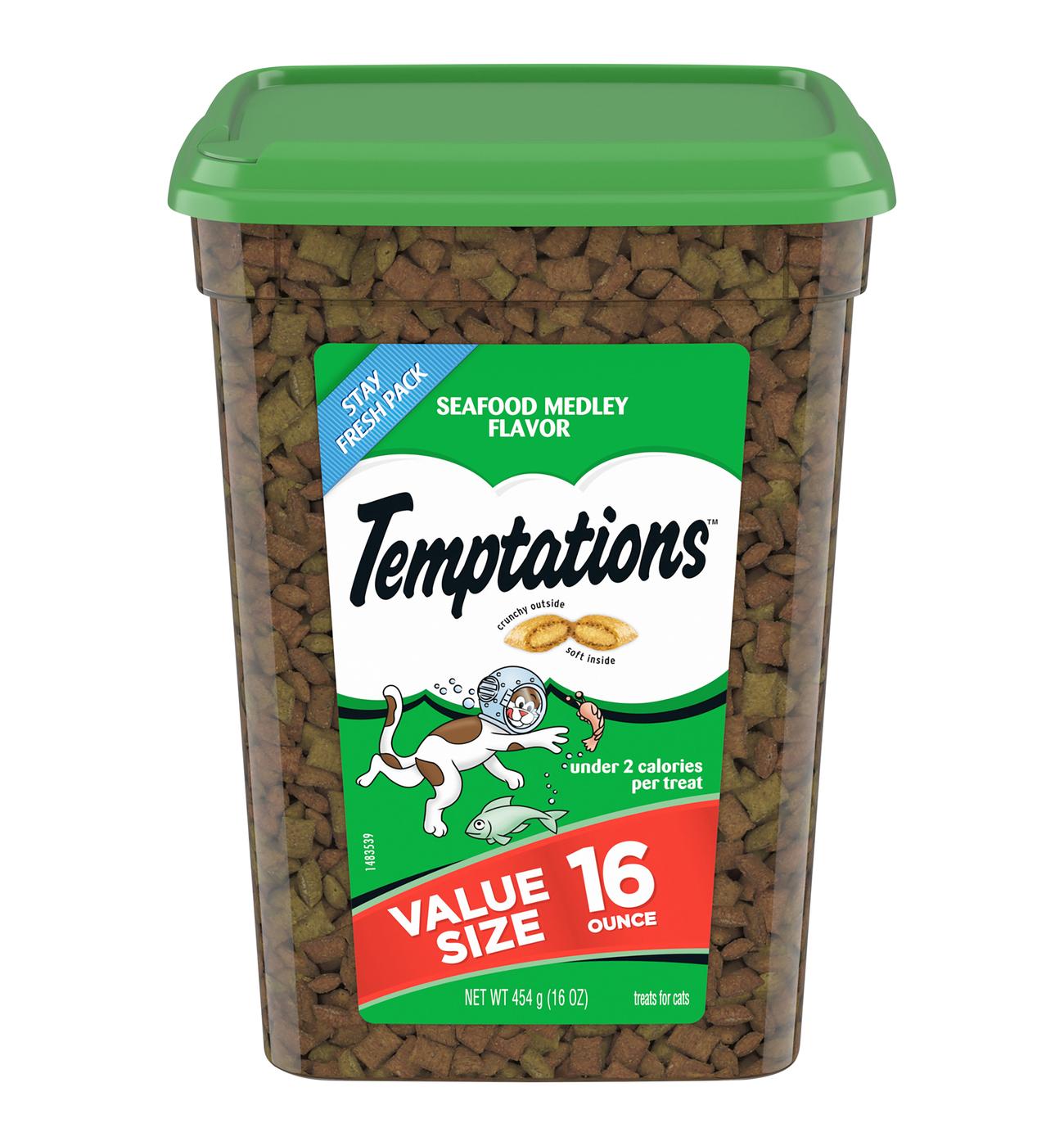 Temptations Classic Crunchy Soft Cat Treats Seafood Medley