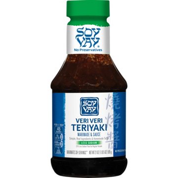 Soy Vay Veri Veri Teriyaki Less Sodium Marinade & Sauce, 21 oz