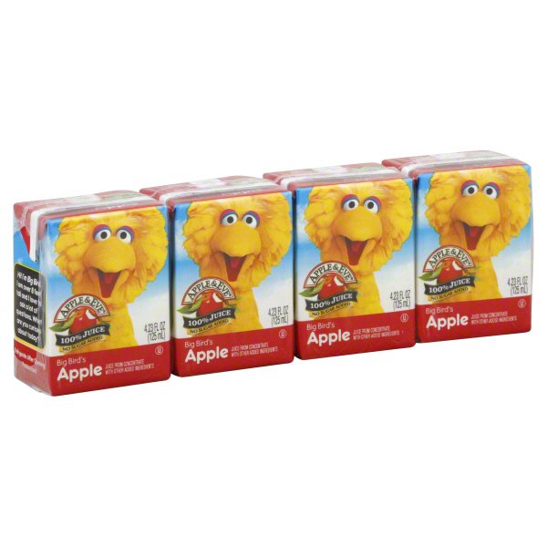 Apple & Eve Sesame Street Big Bird Apple 4 PK Shop Juice at HEB